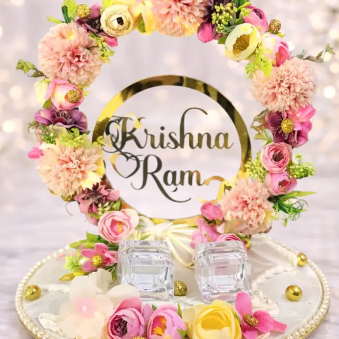 Engagement Ring Platter with Name