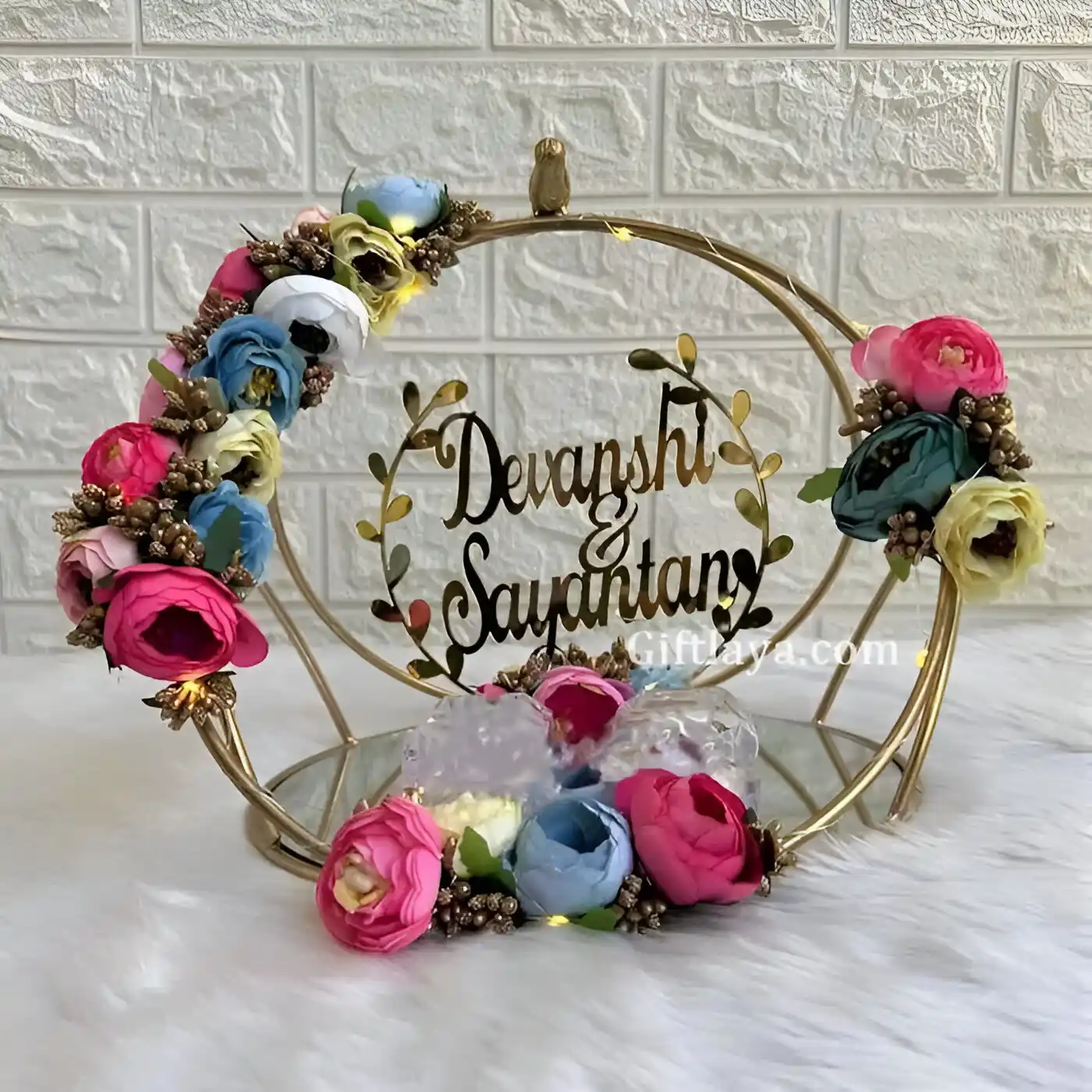 Engagement Ring Metallic Platter