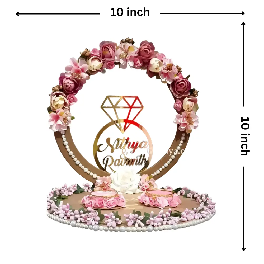 Customized Name Ring Tray