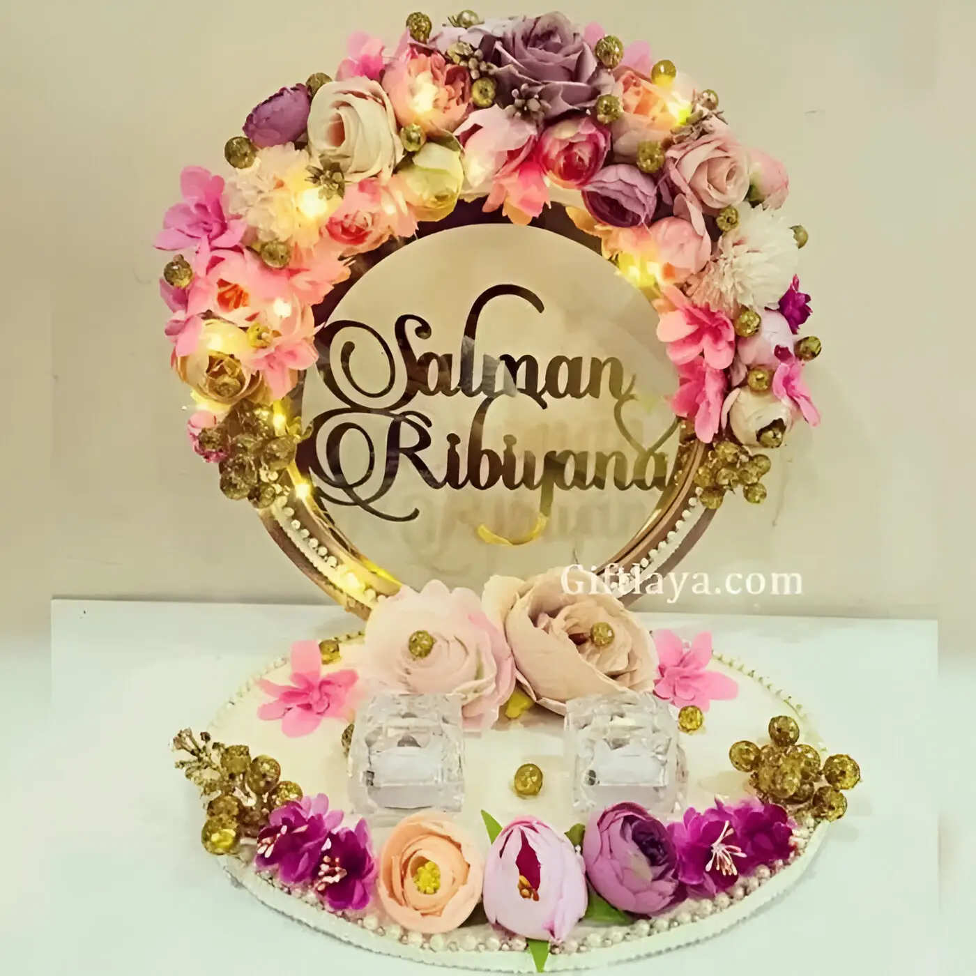 Engagement Ring Platter Decoration