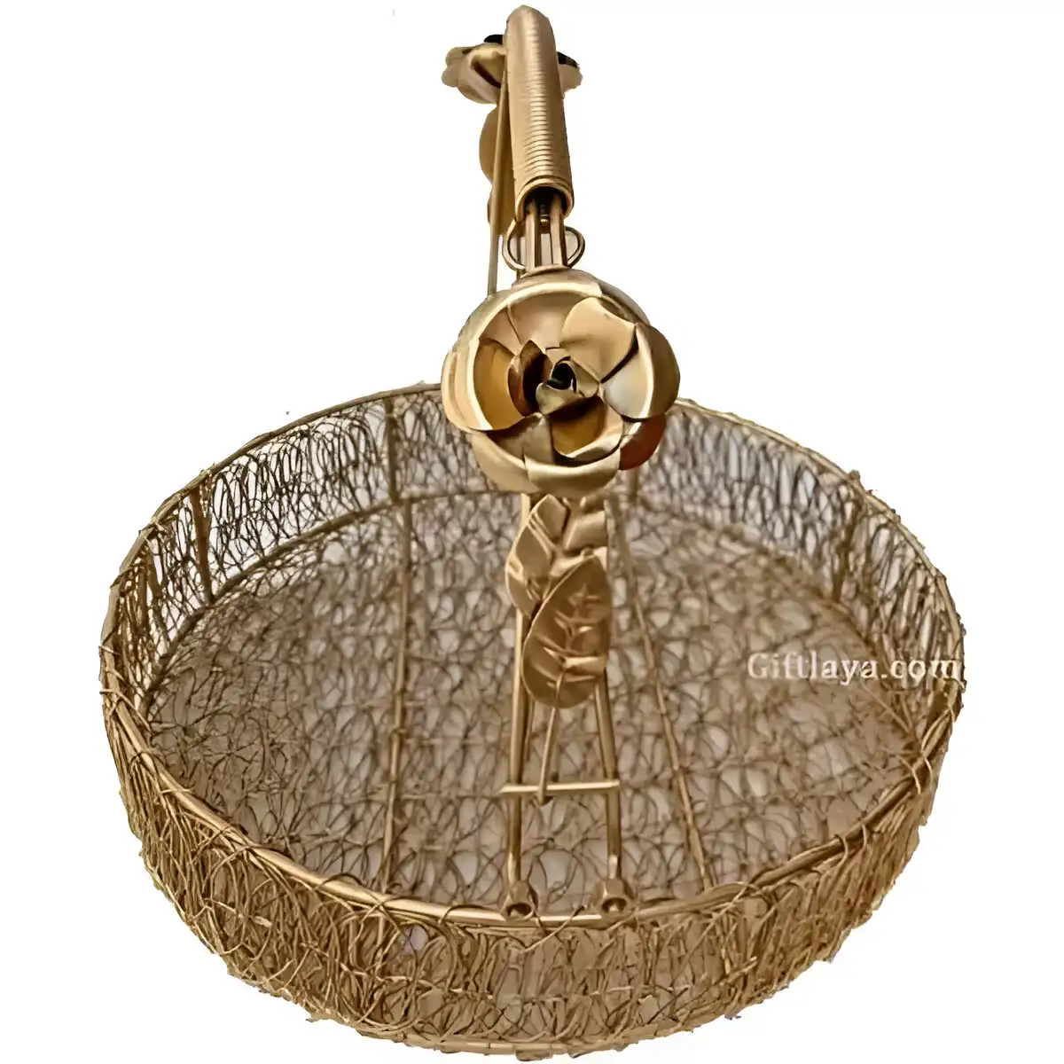 Golden Round Metal Trays