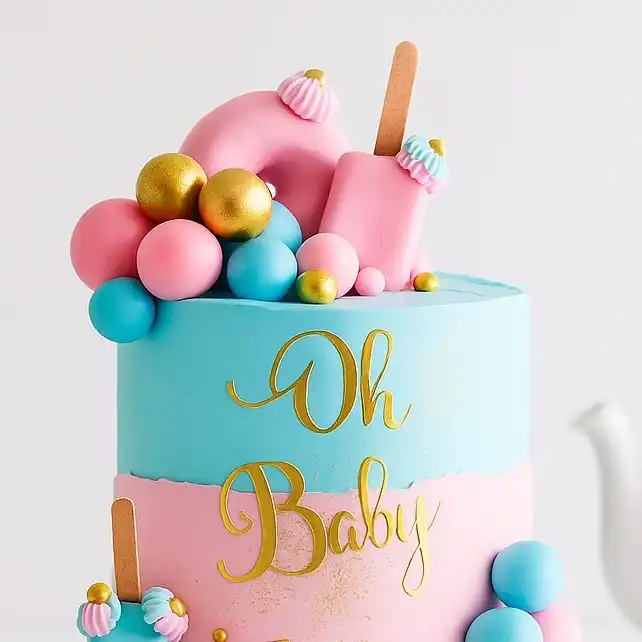 Customized Baby Shower Cake