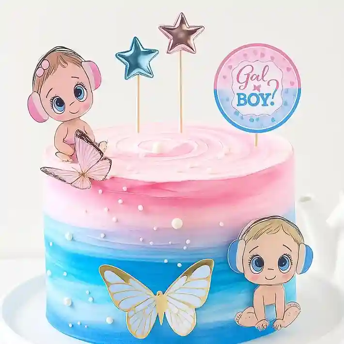Baby Shower Gender Theme Cake