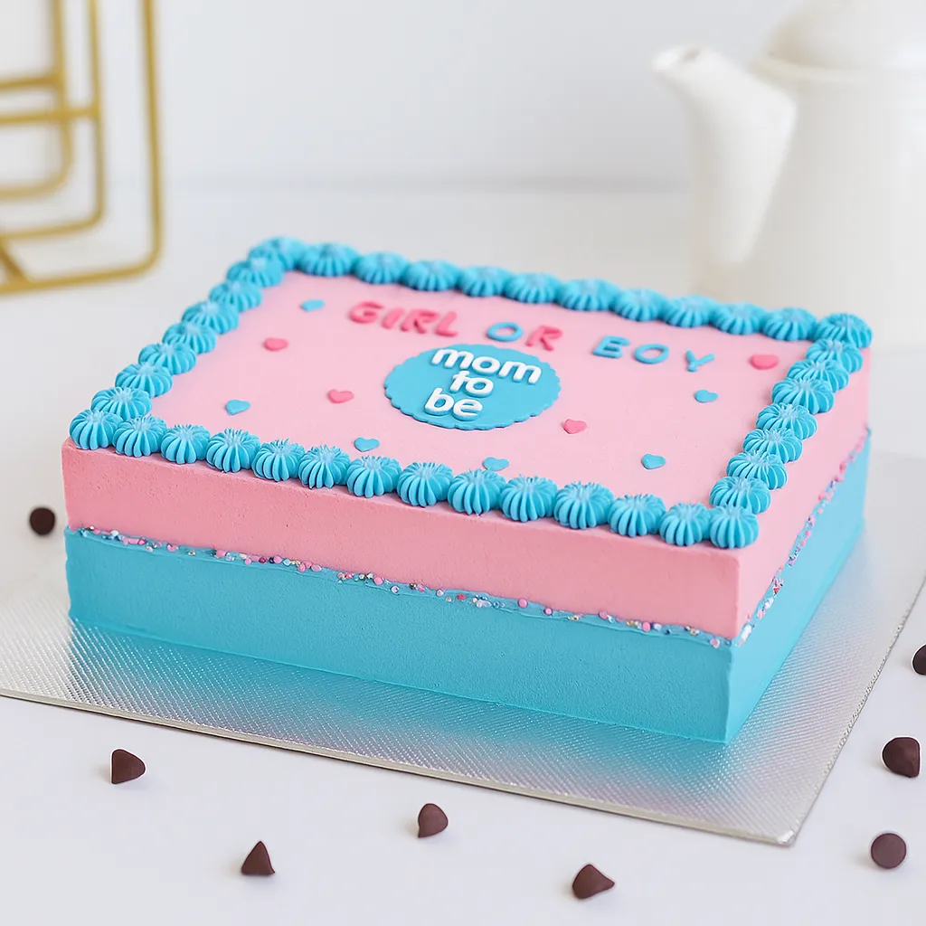 Customized Mom To Be Theme Cake