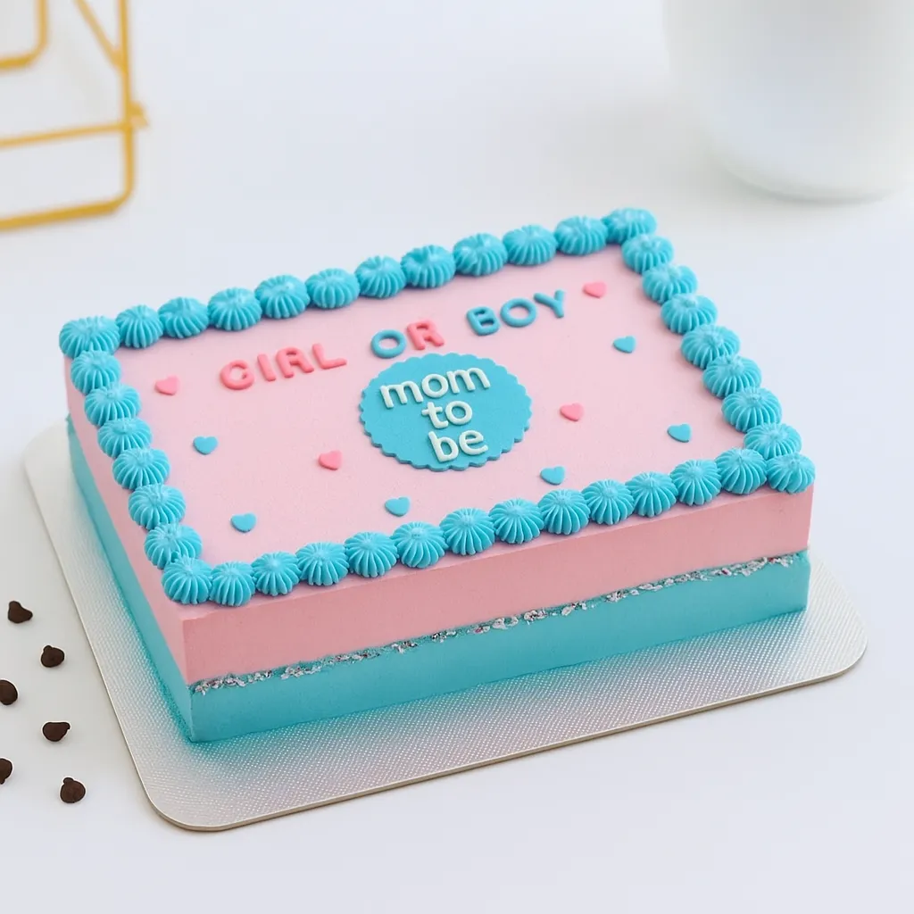 Customized Mom To Be Theme Cake