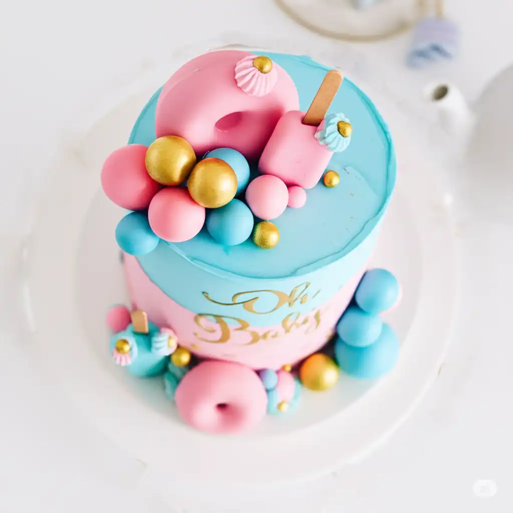 Customized Baby Shower Cake