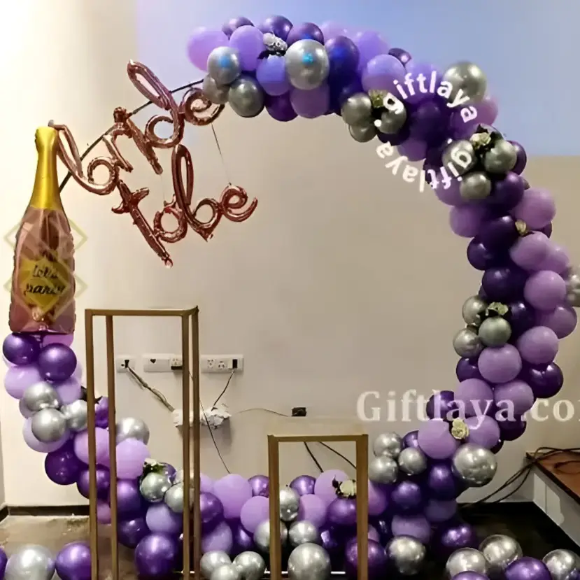 Purple Bachelorette Decor