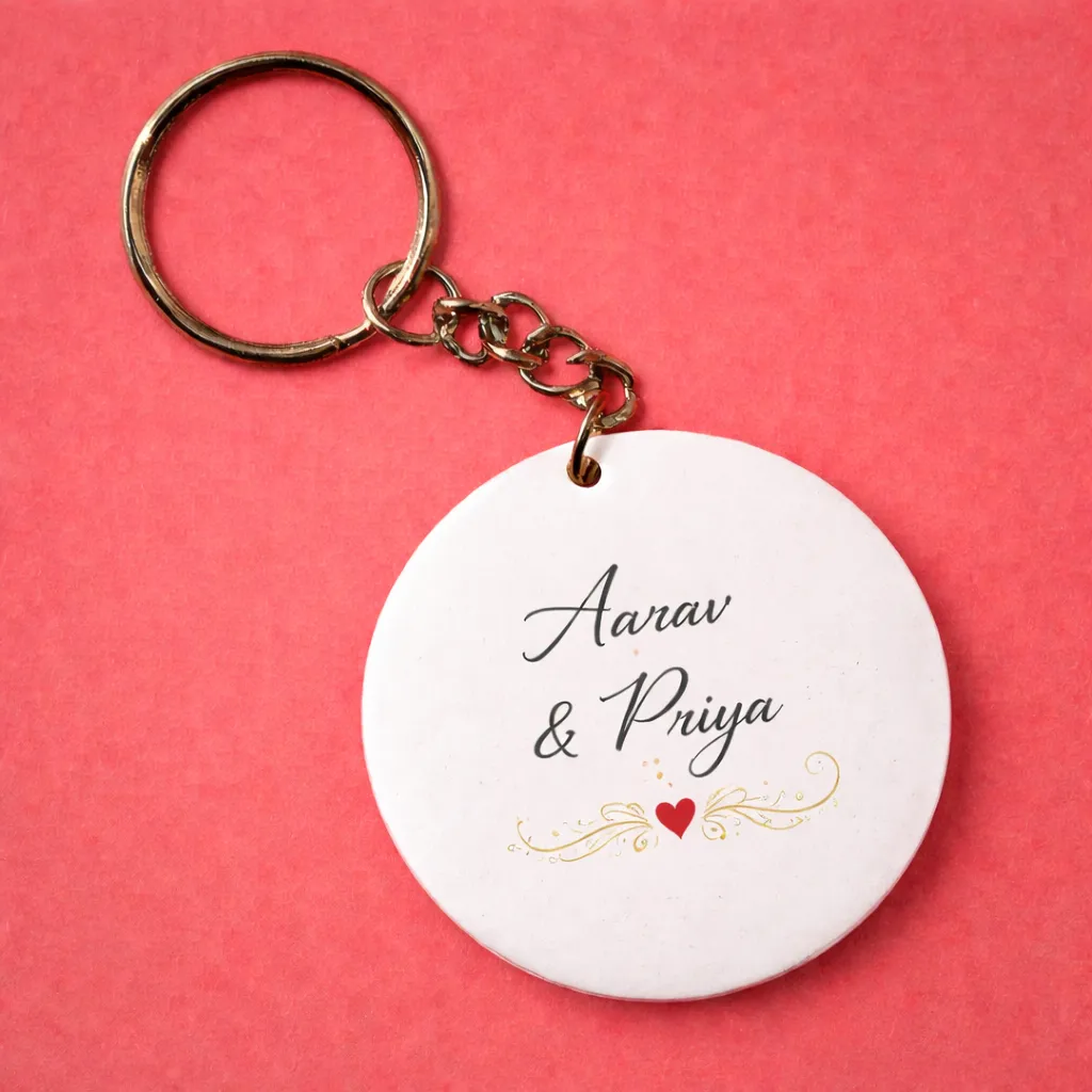 Custom Couple Keychain with Photo