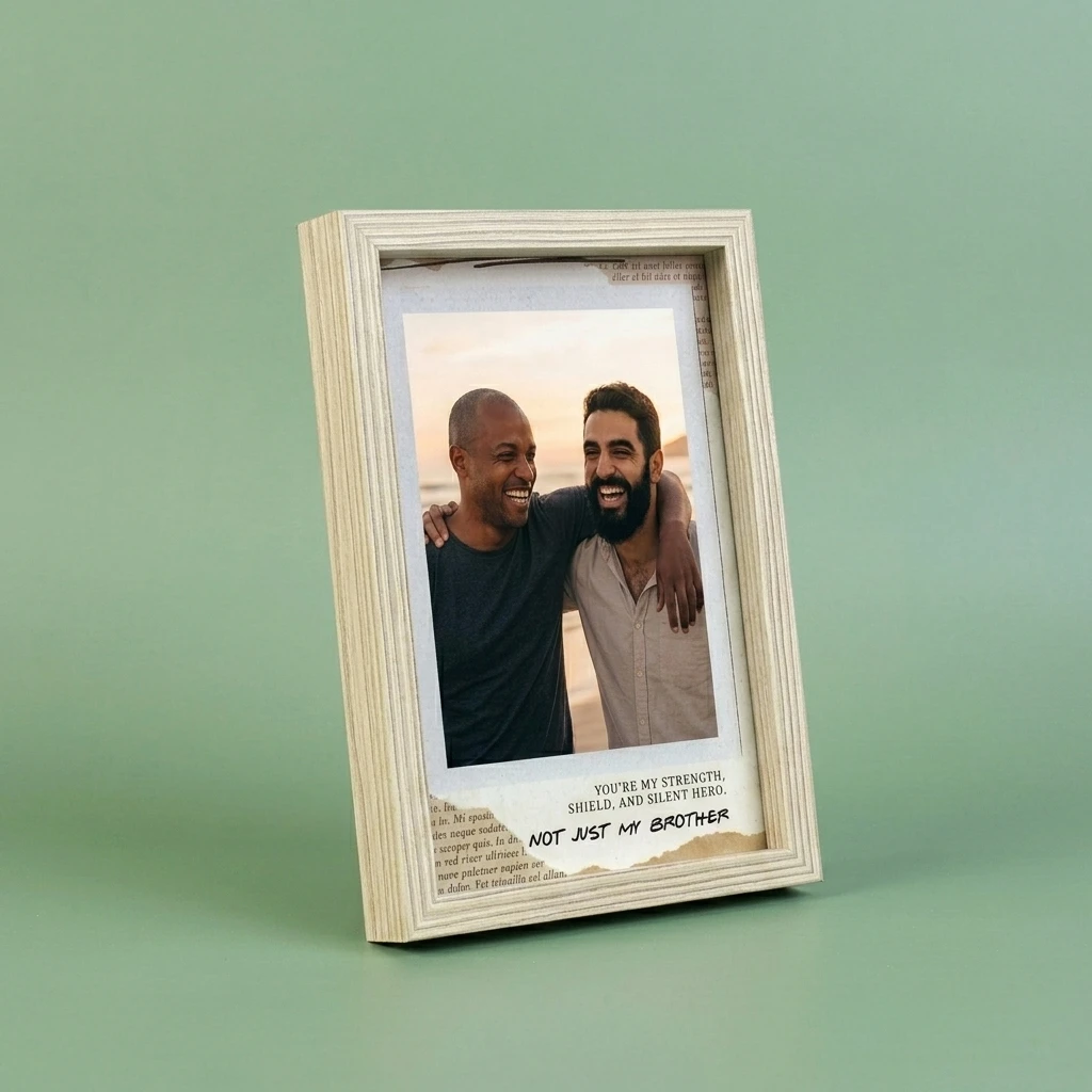 Custom Brother Photo Frame with Quote