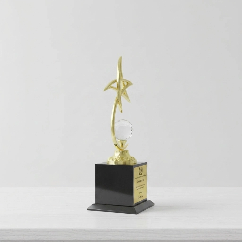 Engraved Star Shape Trophy — photo 2