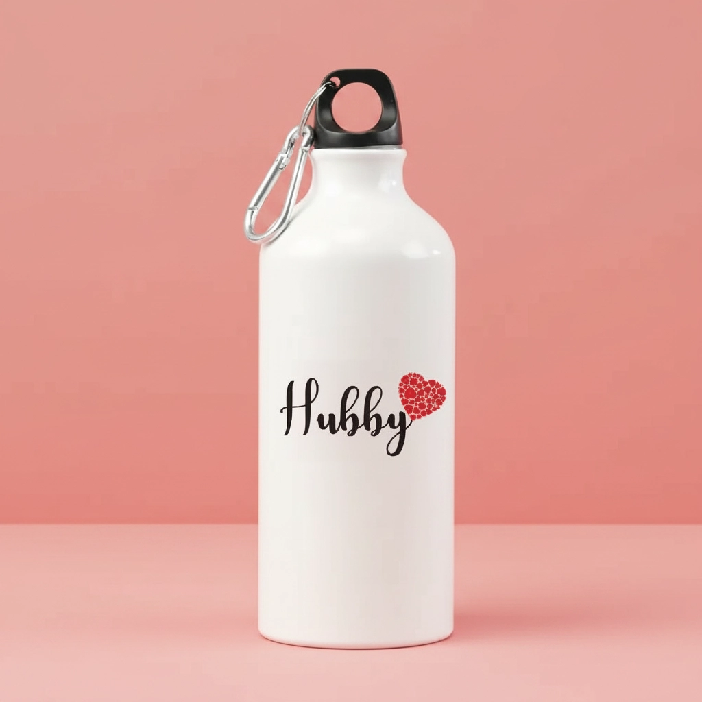 Custom Name Water Bottles for Couples