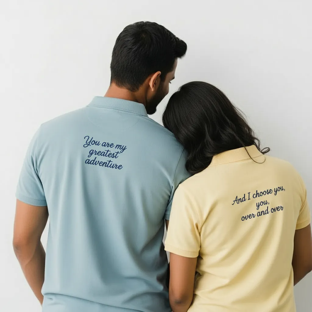His and Hers Matching Polo T-Shirts — photo 3