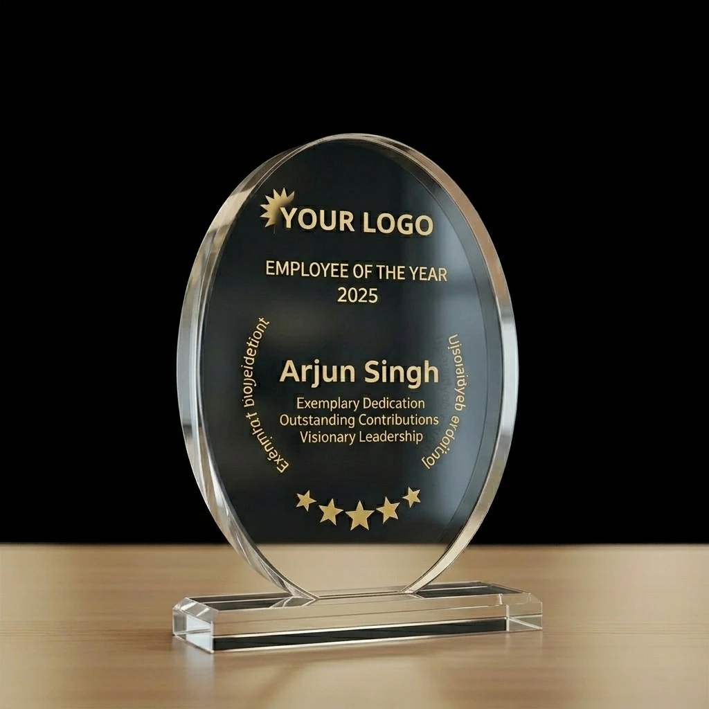 Custom Name Engraved Acrylic Trophy — photo 2