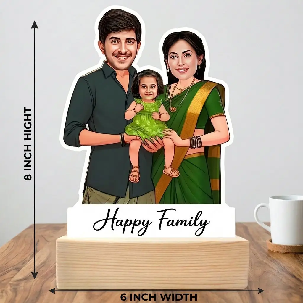 Personalized Family Caricature Figure