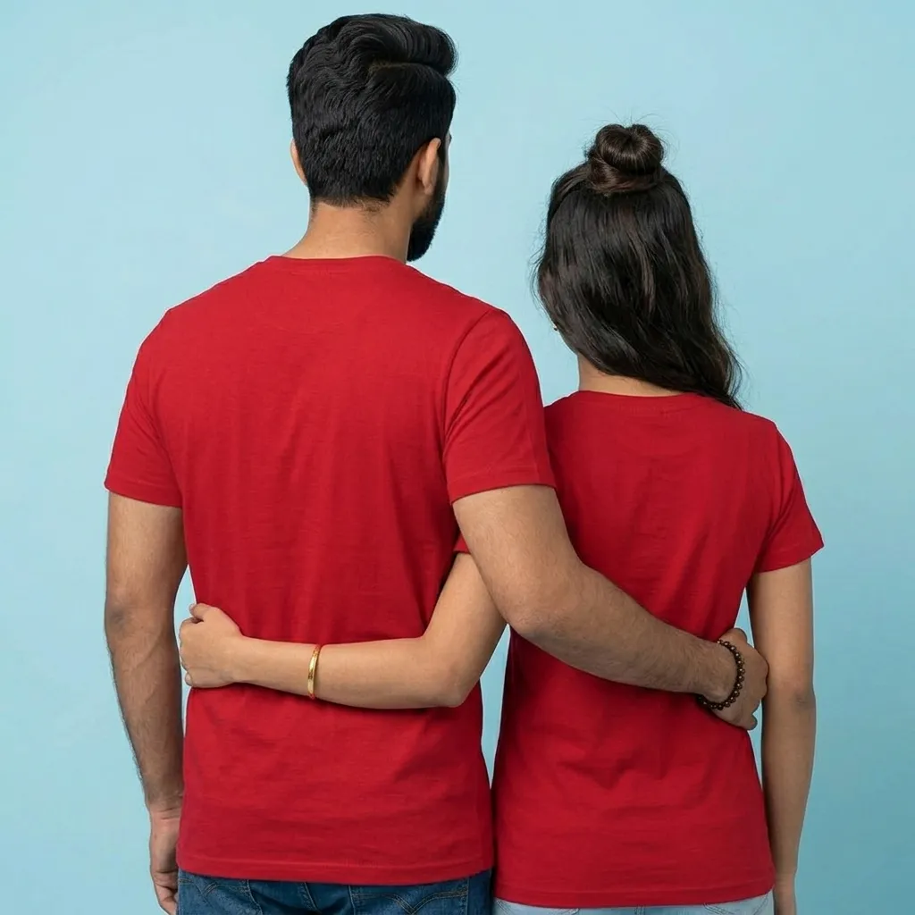 Stylish Couple Tees for Him and Her Love Theme — photo 3