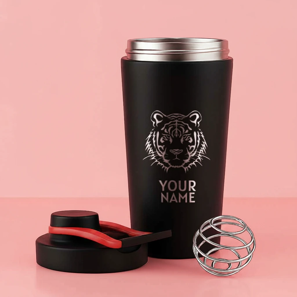 Personalized Protein Shaker Bottle with Name