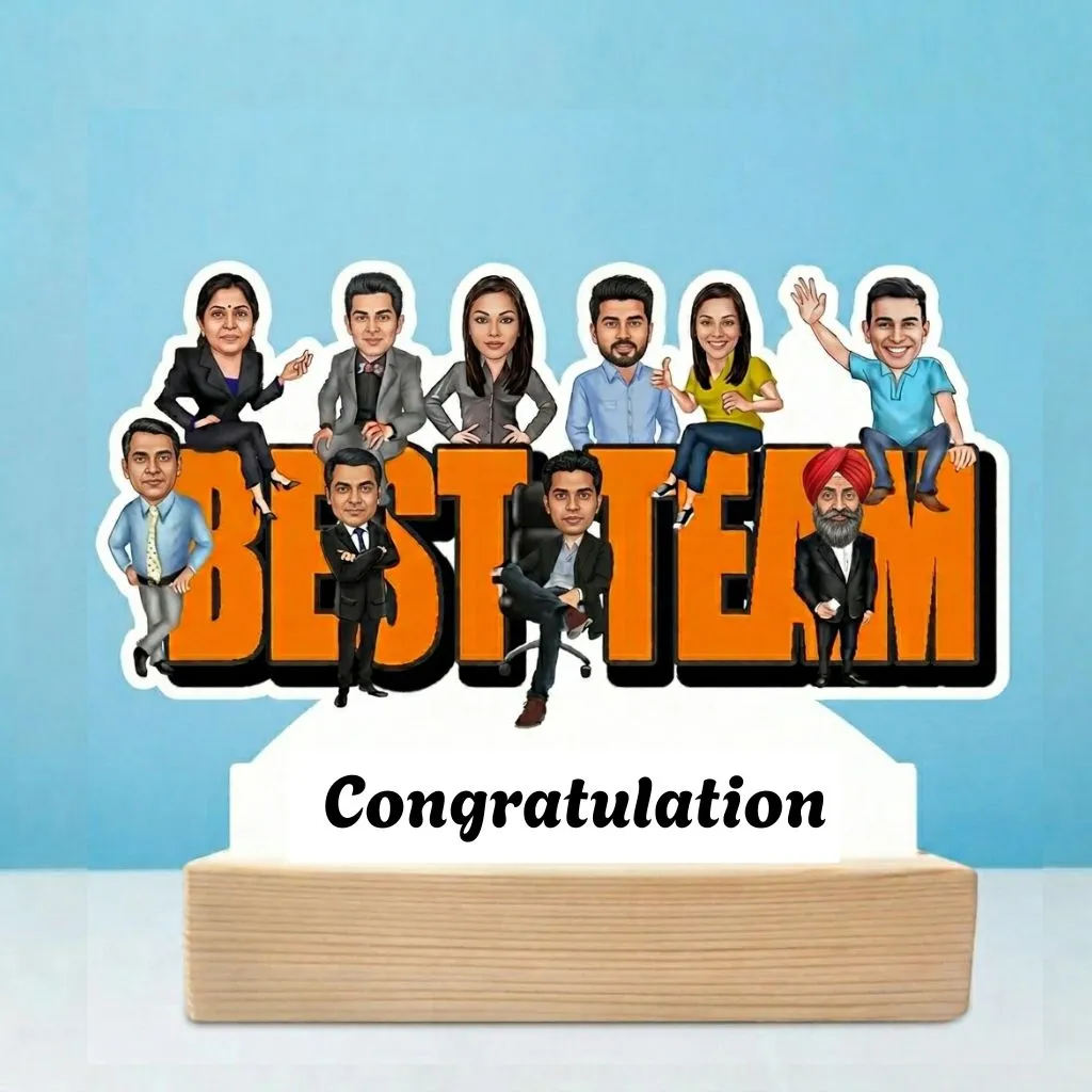 Best Office Team Custom Caricature Gift