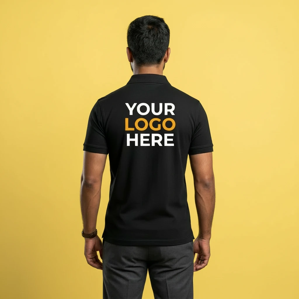 Urban Style Custom Black Polo Tee