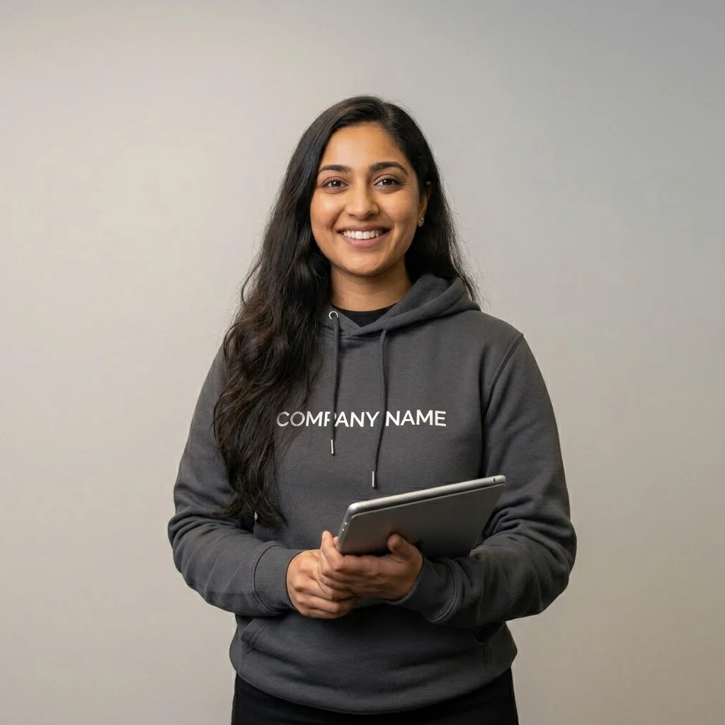 Company Name Printed Hoodie