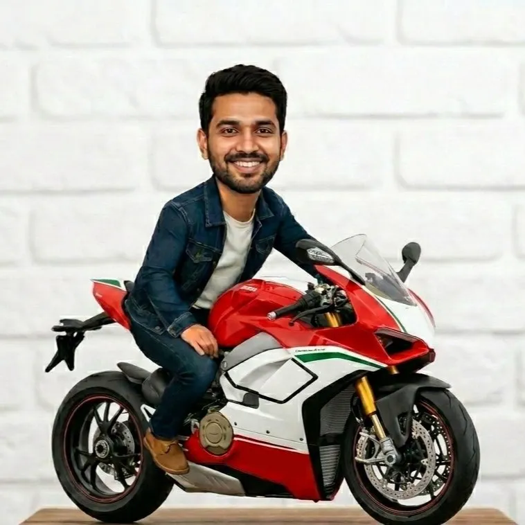 Personalised Bike Lover Caricature Figure