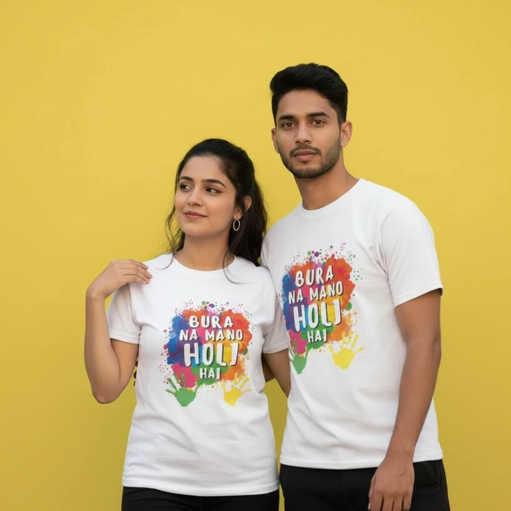 Bura Na Mano Holi Hai Matching Tees