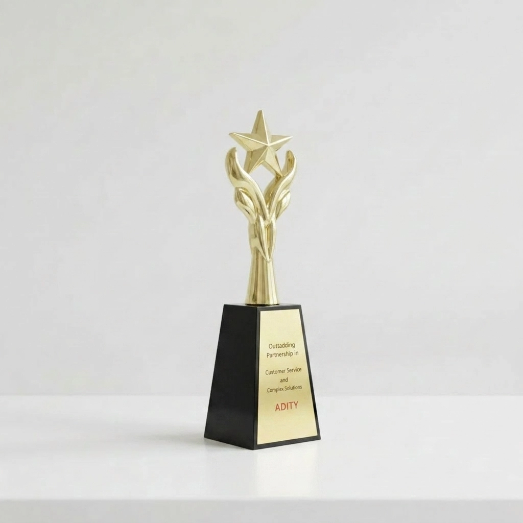Engraved Gold Star Award — photo 2