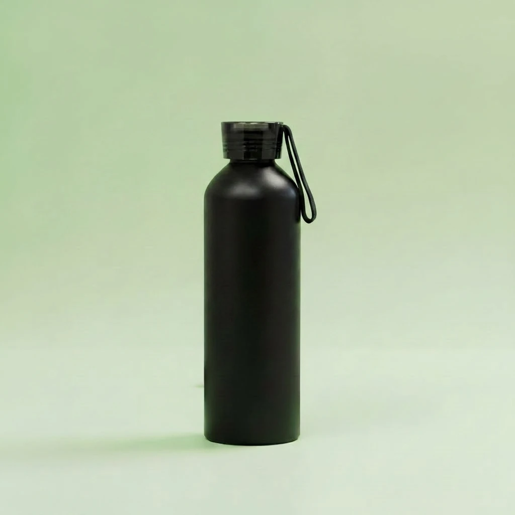 Logo Printed Matte Black Sipper