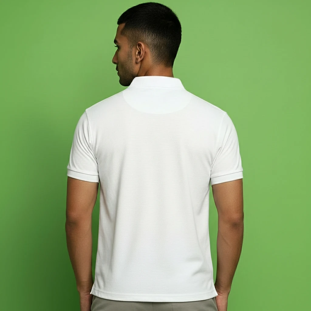 Timeless White Polo T-Shirt with Logo