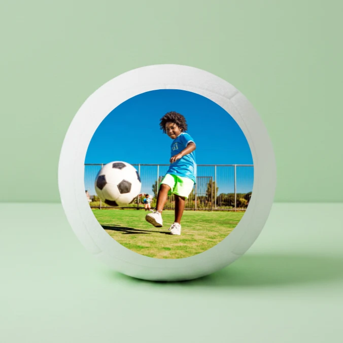Football Theme Photo Cushion