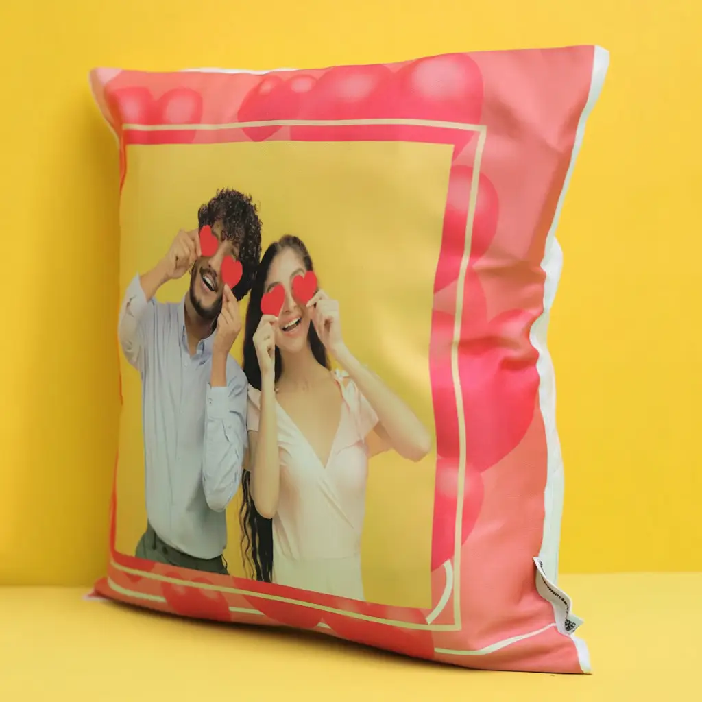 Custom Photo LED Pillow for Couple