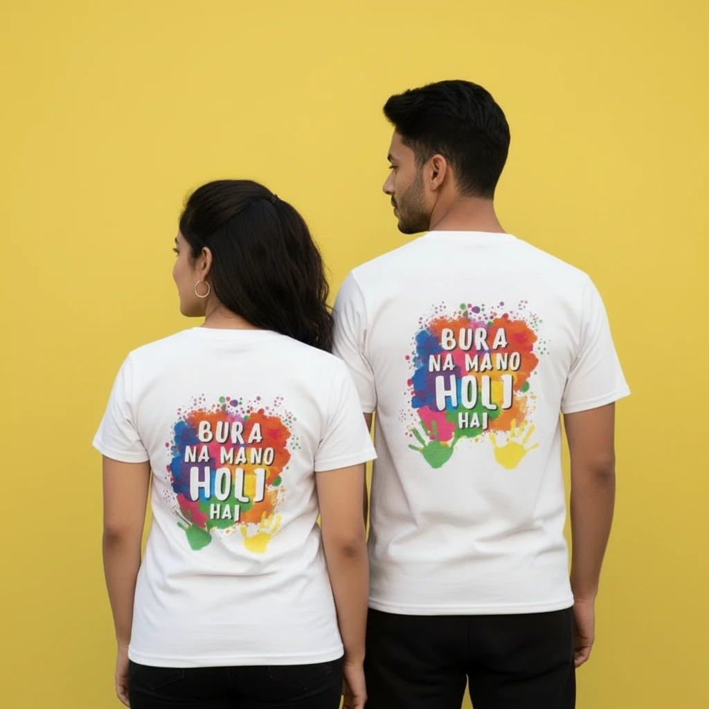 Bura Na Mano Holi Hai Matching Tees — photo 3