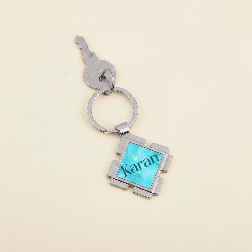 Name Printed Couple Keychain