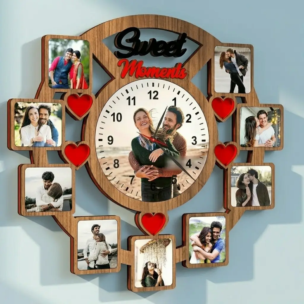 Buy Sweet Moments Photo Collage Clock