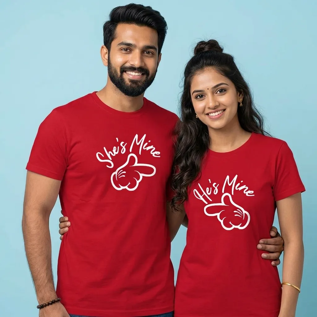 Stylish Couple Tees for Him and Her Love Theme