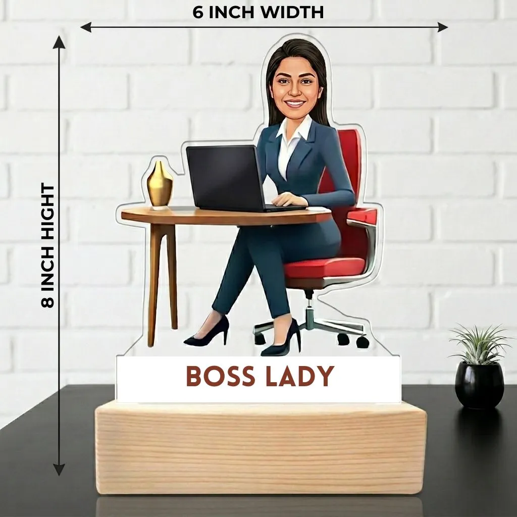 Female Boss Cartoon Portrait Corporate Gift — photo 3