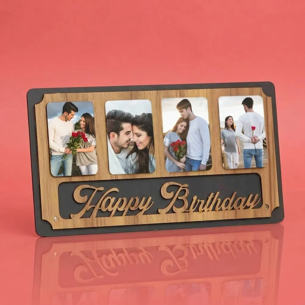 Happy Birthday Wooden Photo Frame
