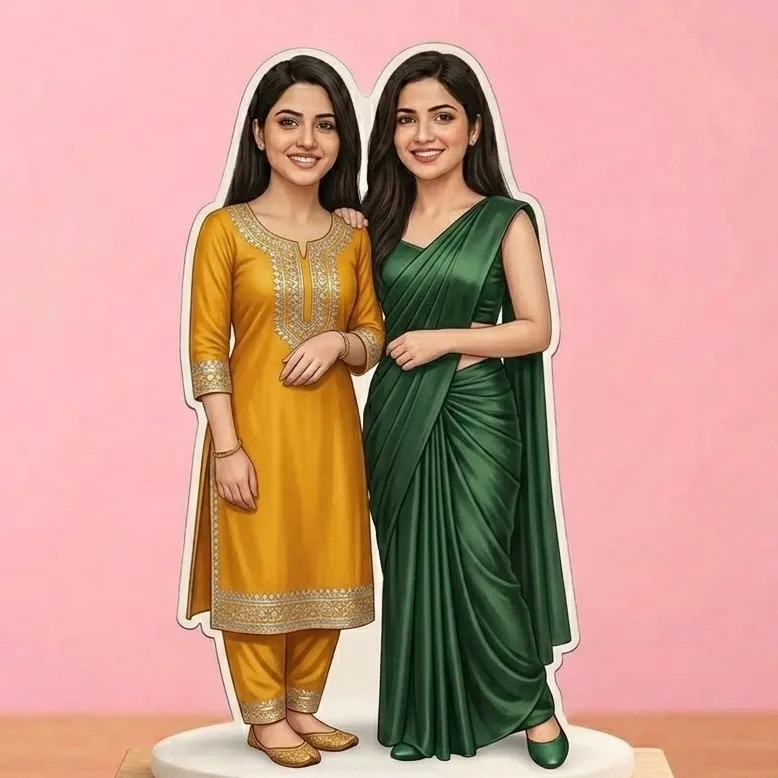 Unique Best Friend Cartoon Caricature