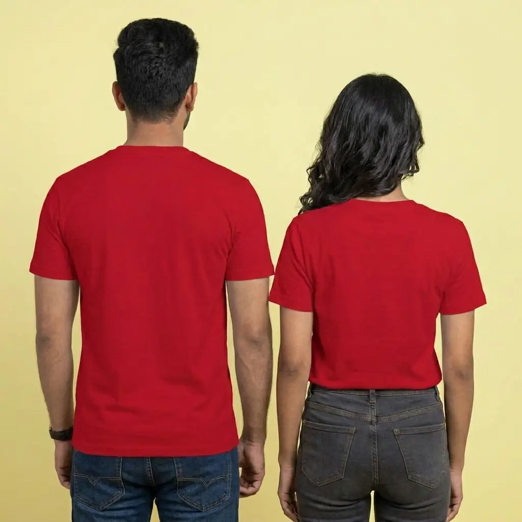 Cute Love Printed Matching Couple Tees — photo 3