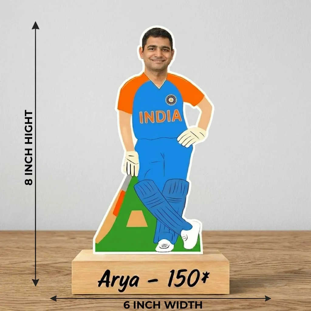 Cricket Lover Caricature Showpiece