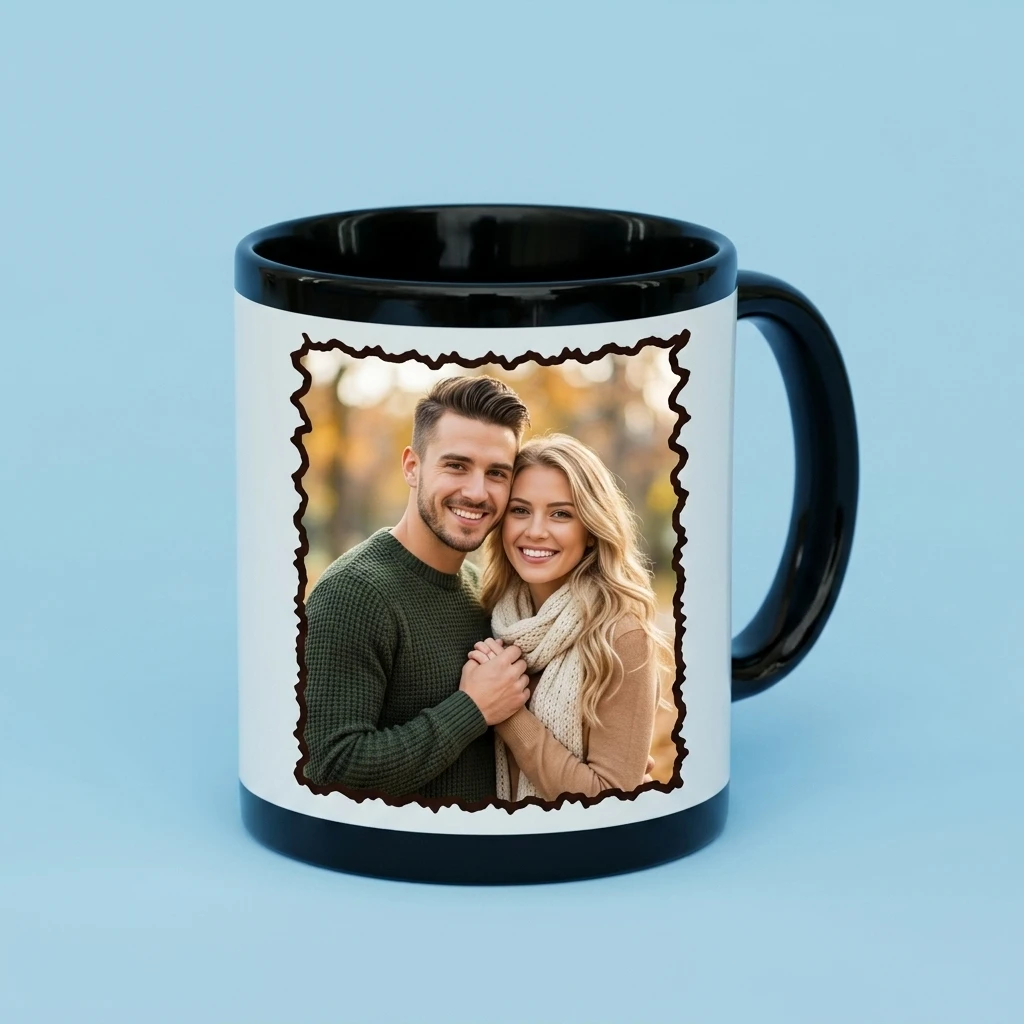 Be My Valentine Forever Black Ceramic