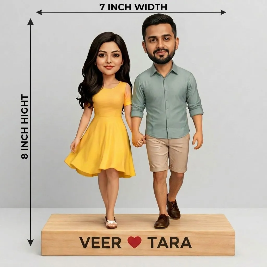 Cute Couple Love Caricature