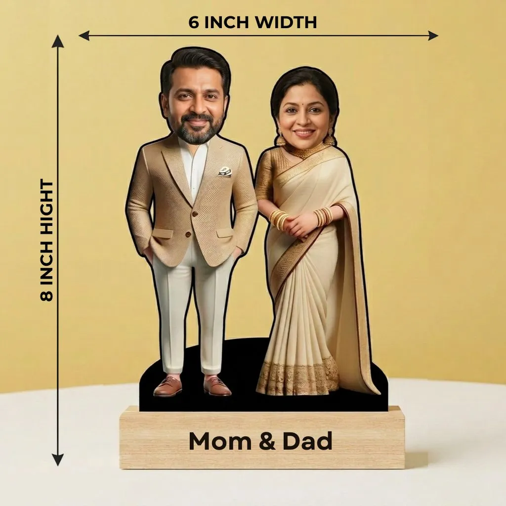 Personalized Anniversary Caricature for Parents