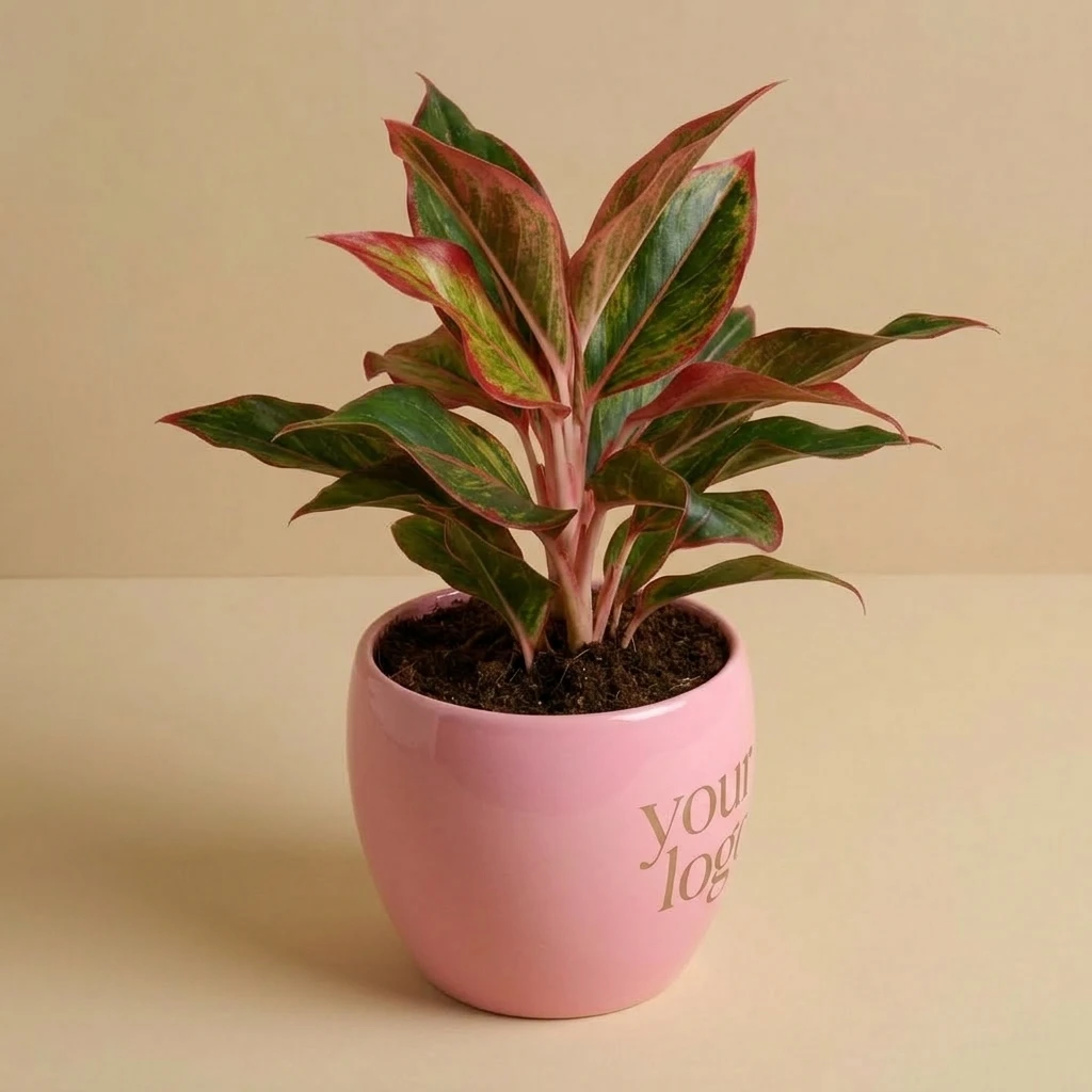 Aglaonema Red Plant in Custom Logo — photo 2