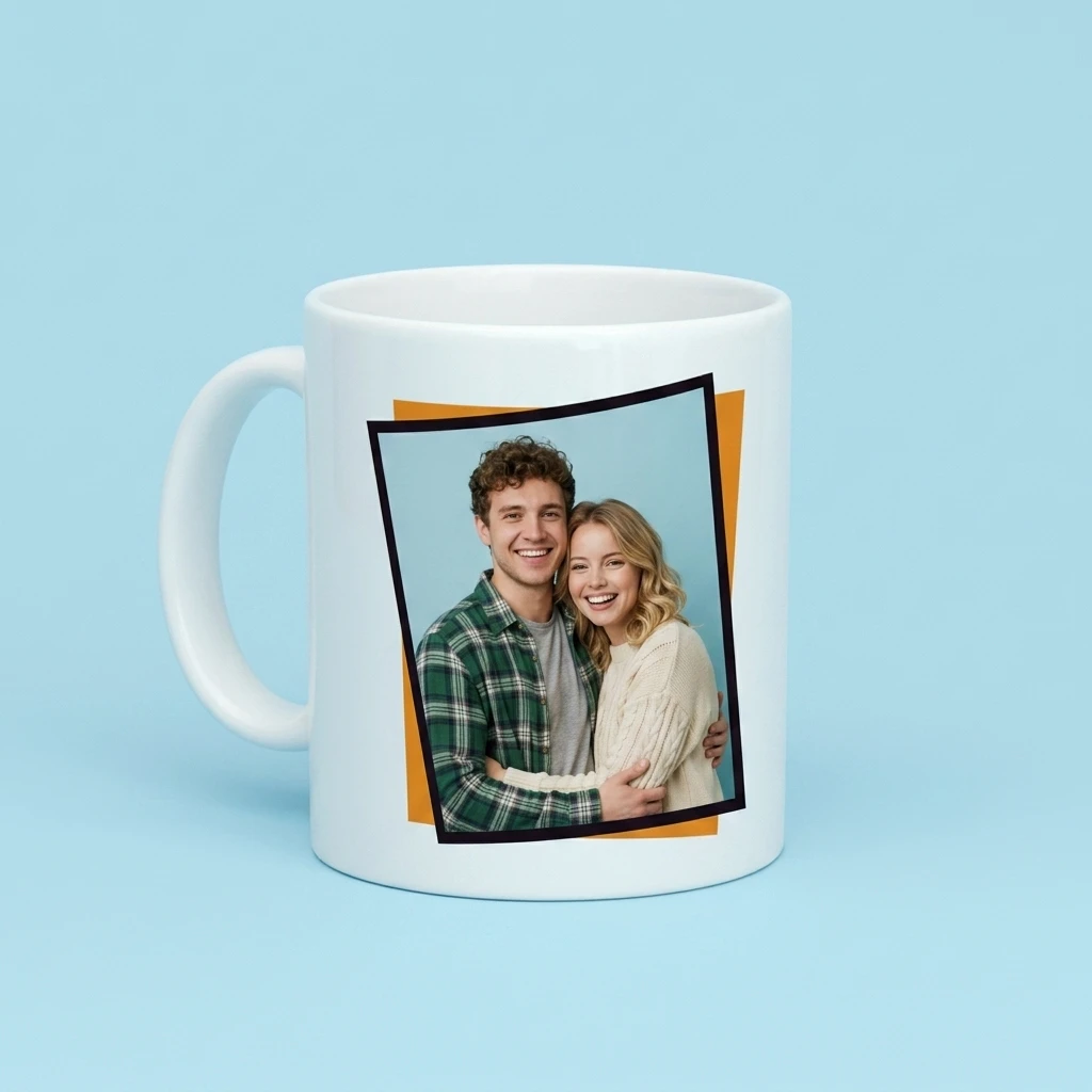 Couple Quote Printed White Ceramic