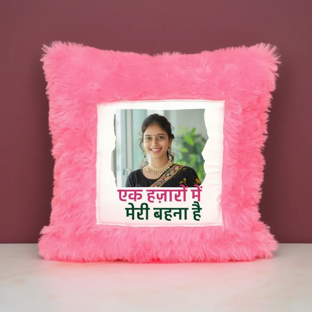 Photo Cushion Gift for Raksha Bandhan