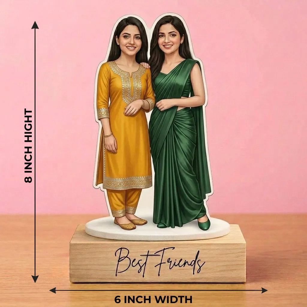 Unique Best Friend Cartoon Caricature