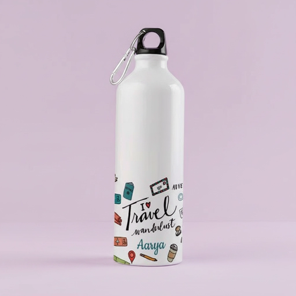 Travel Vibe Custom Water Bottle