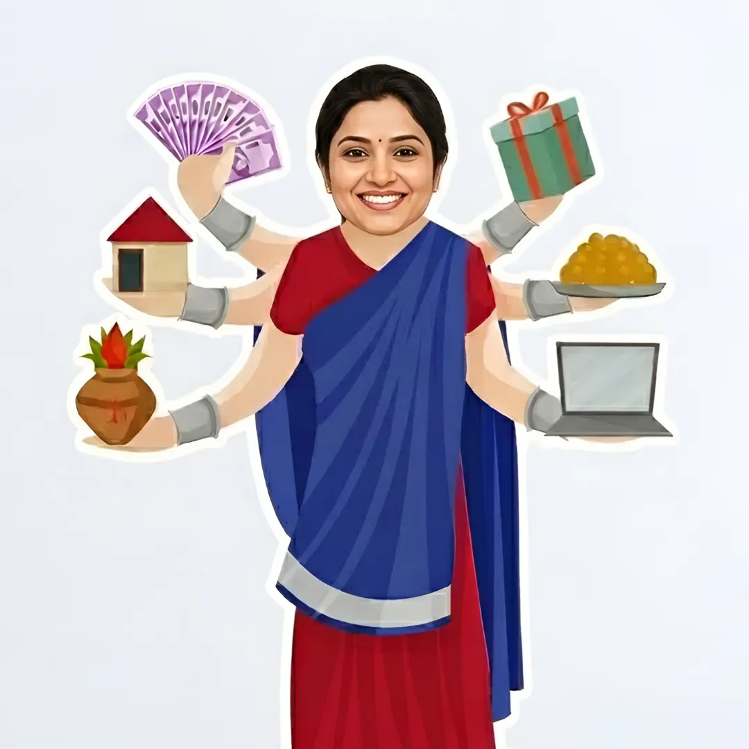 All Rounder Mother Caricature Gift