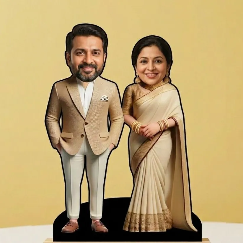 Personalized Anniversary Caricature for Parents