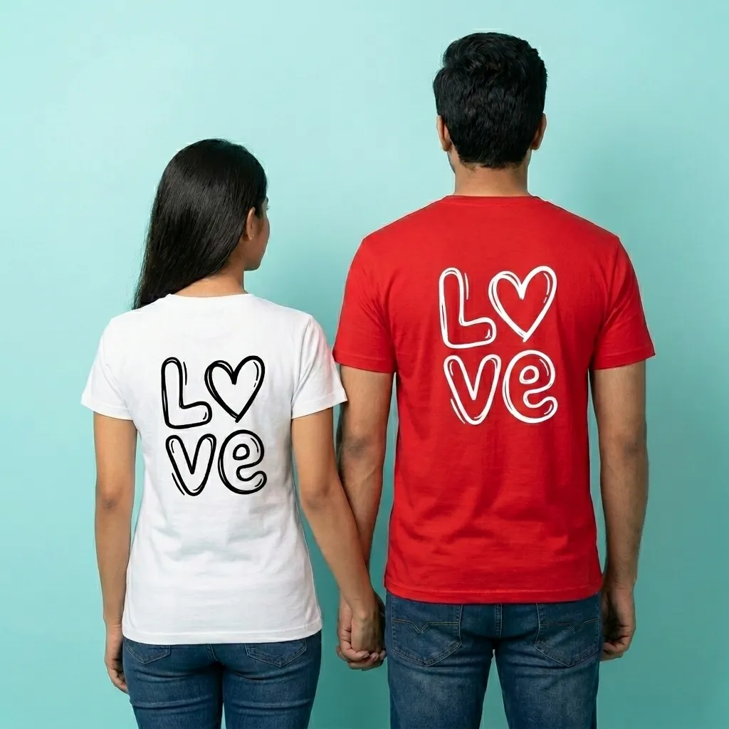 Love Always Cute Graphic Couple Tees — photo 3